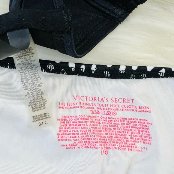 34C/Large Victoria’s Secret Push Up Top Bikini Swim Set - Picture 15 of 16